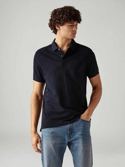 Levi's Men's Solid Slim Fit Textured Polo T-Shirt-picture-30