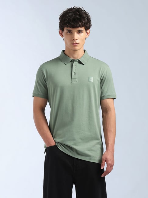 Flying Machine Solid Regular Fit Polo T-Shirt-picture-31