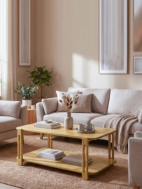 Ellementry Natural Mango Wood Sundowner Coffee Table