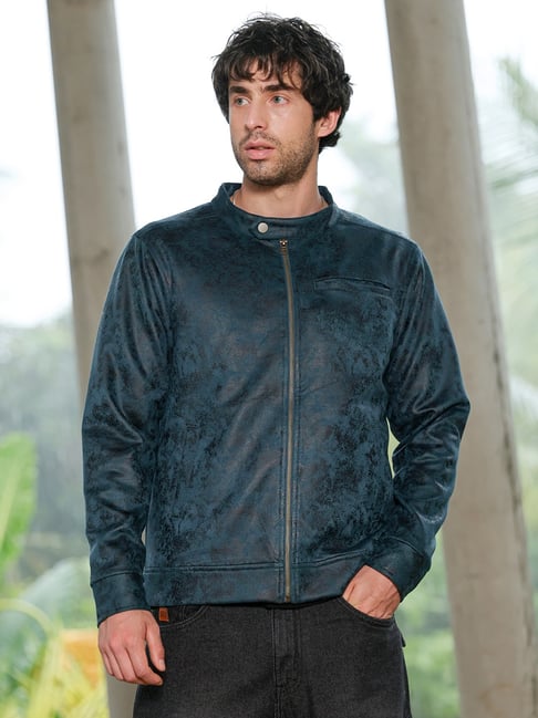 cahoot Campus Sutra Midnight Blue Regular Fit Printed Jacket-picture-27