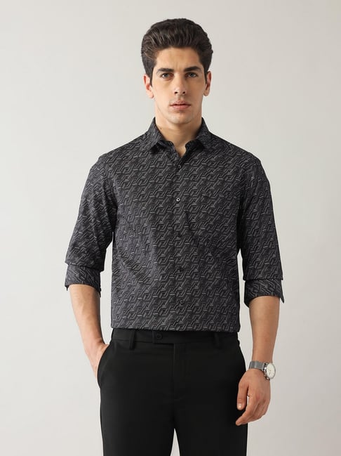 arrow slim fit dress shirts Slim Fit Arrow Print Stretch Dress Shirt