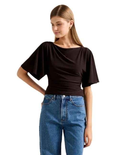 Paige Flutter Sleeve Tie Back