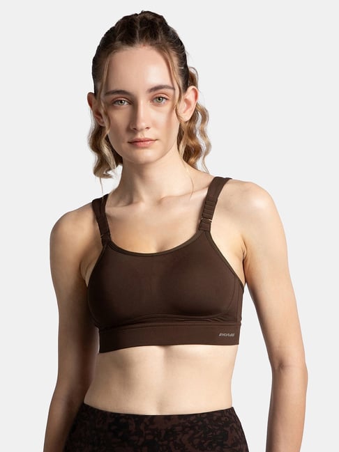 Jockey MI16 Women's Wirefree Soft Touch Microfiber Racerback Sports Bra with StayDry Treatment