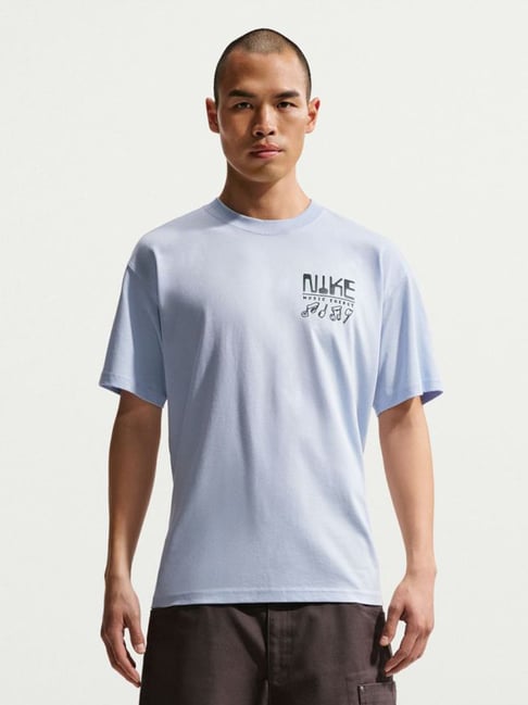 Nike Hydrogen Blue AS U NSW TEE LSE SWOOSH SOUNDS Graphic Regular Fit T-Shirt-picture-31