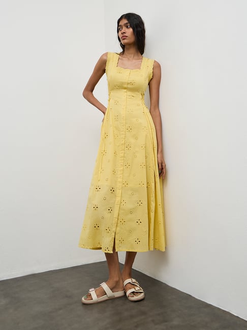 cotton dresses mumbai Buy Bombay Paisley Off-White Floral Cotton Tiered Dress from Westside