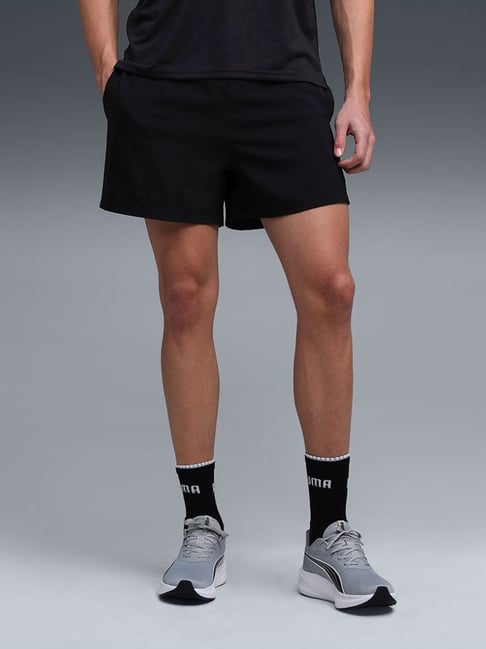 Puma Black Regular Fit Sports Shorts