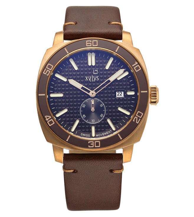 Buy Xylys Patina Quartz Men 50 mm 40065KL04E for Men Online @ Tata