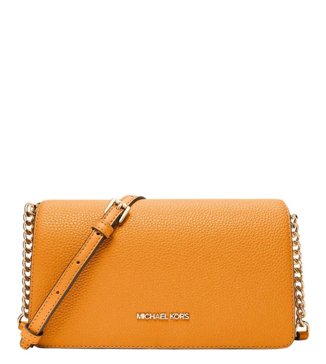 Michael Kors Radiant Orange Jet Set Travel Medium Crossbody Bag