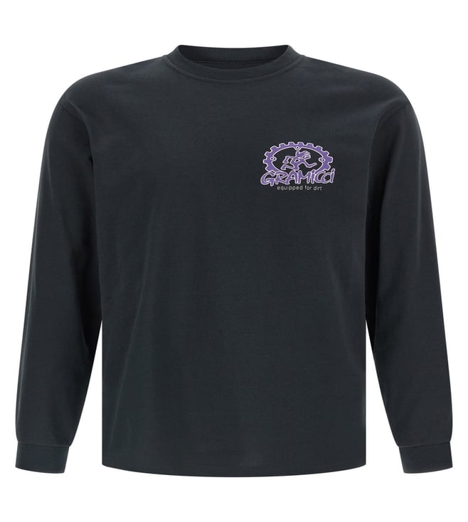Saint Mxxxxxx Black Crewneck Logo Print T-Shirt