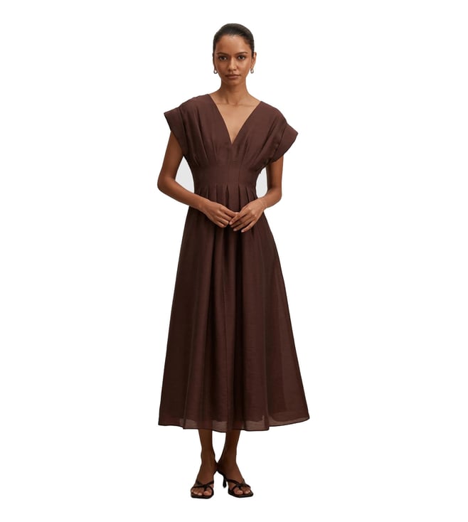 knee length dresses for ladies Alessandra Formal One-Shoulder Midi Dress