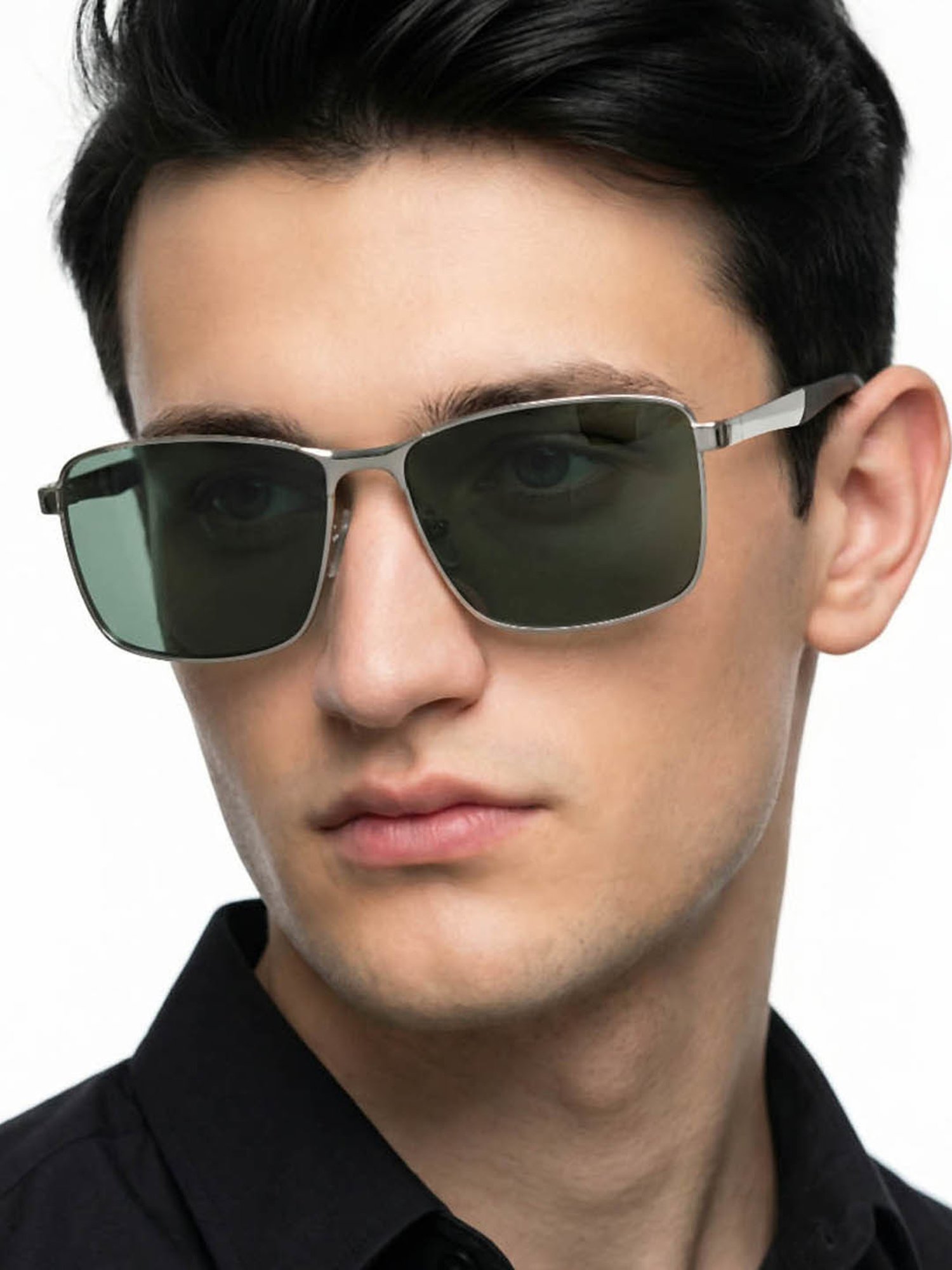 Buy Vincent Chase by Lenskart VC S13969 Green Square Sunglasses at