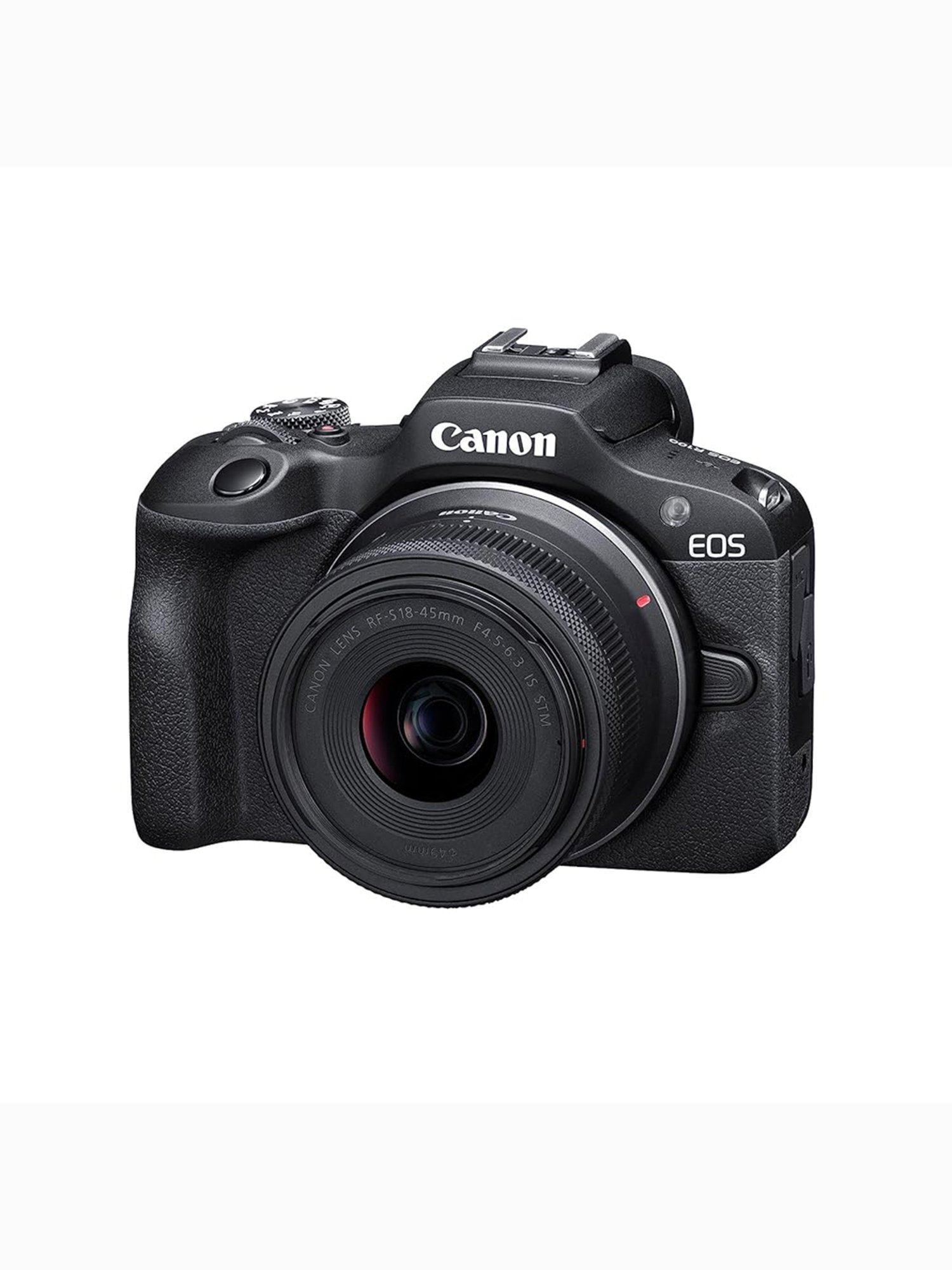 Canon Eos R100 24.1 Mp Mirrorless Camera - Black With Rf-S18-45Mm