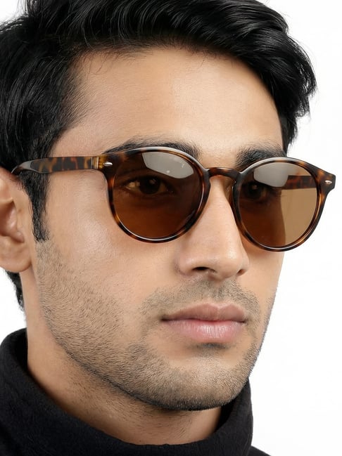 Buy Vincent Chase by Lenskart VC S11744 Brown Polarized Round