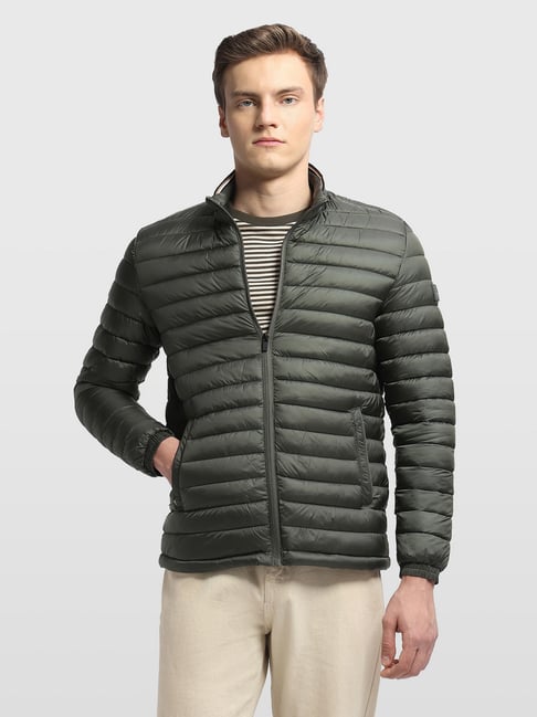 Arrow Sport Green Regular Fit Solid Jacket-picture-25