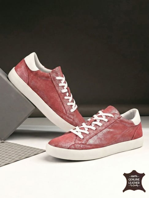 Hoversoul Women's Elara Dirt Red Sneakers-picture-23