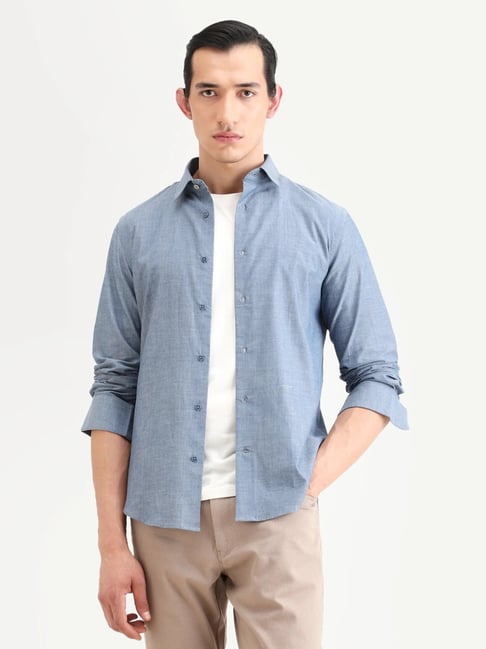 Rare Rabbit Marth Dusky Grey Regular Fit Shirt-picture-36