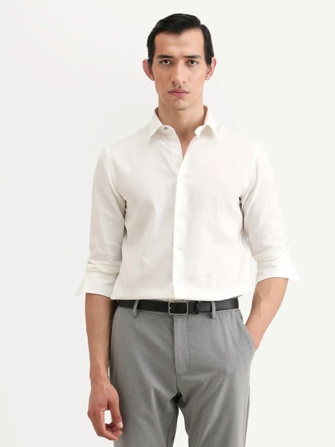 Rare Rabbit Bellany White Regular Fit Shirt-picture-34