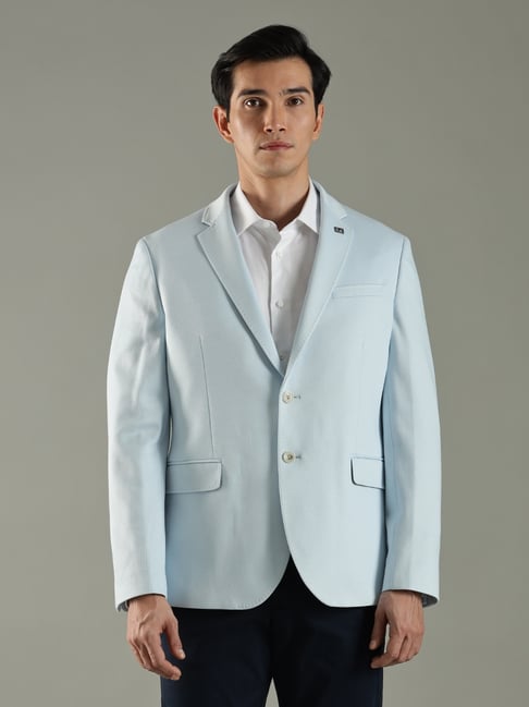 TOMMY HILFIGER Blue Regular Fit Single Breasted Blazer-image-19
