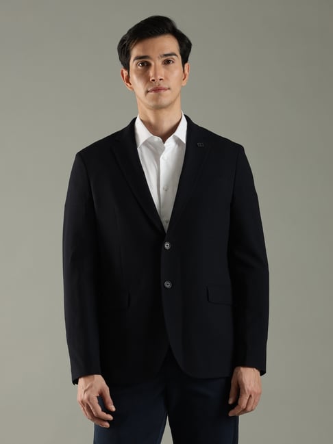 TOMMY HILFIGER Black Regular Fit Single Breasted Blazer-image-20