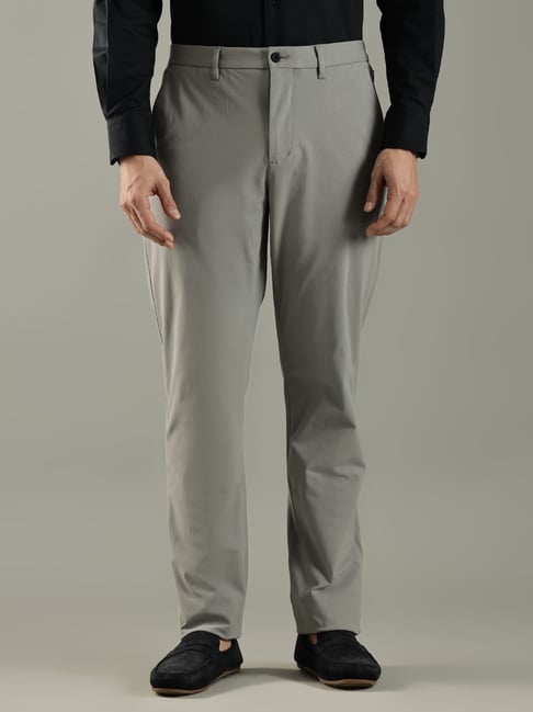 TOMMY HILFIGER Grey Relaxed Fit Mid Rise Chino