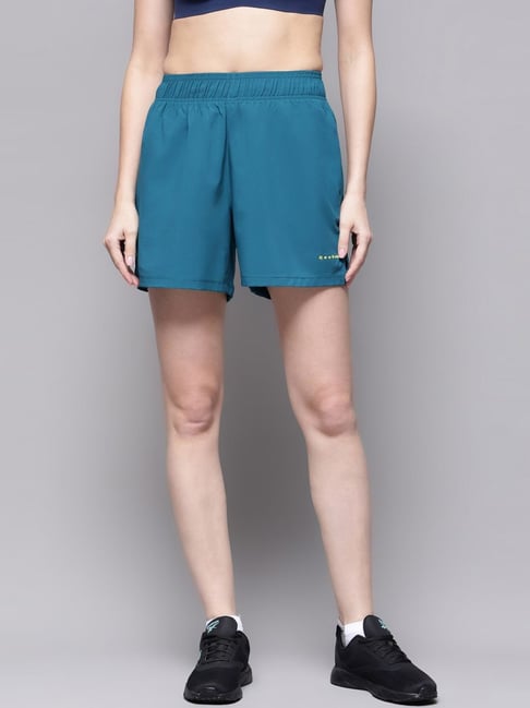 Reebok Blue Regular Fit Mid Rise Shorts