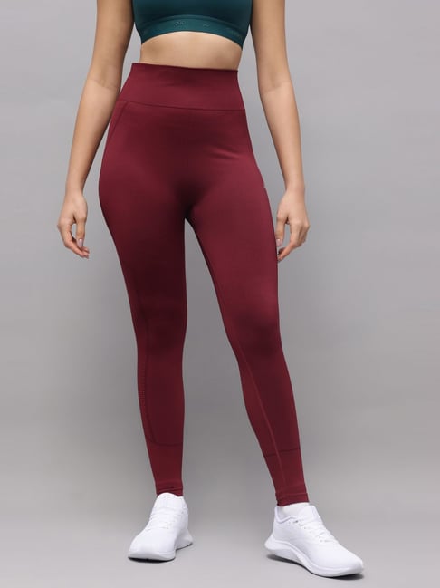 Reebok Maroon Regular Fit Tights-picture-22