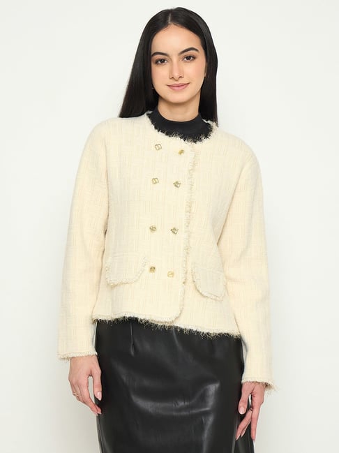 MADAME Off White Cardigan