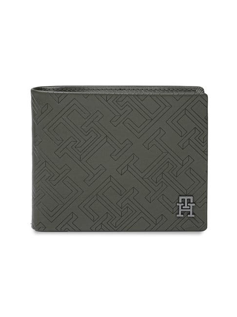 TOMMY HILFIGER Olive Tavros Leather Coin Wallet