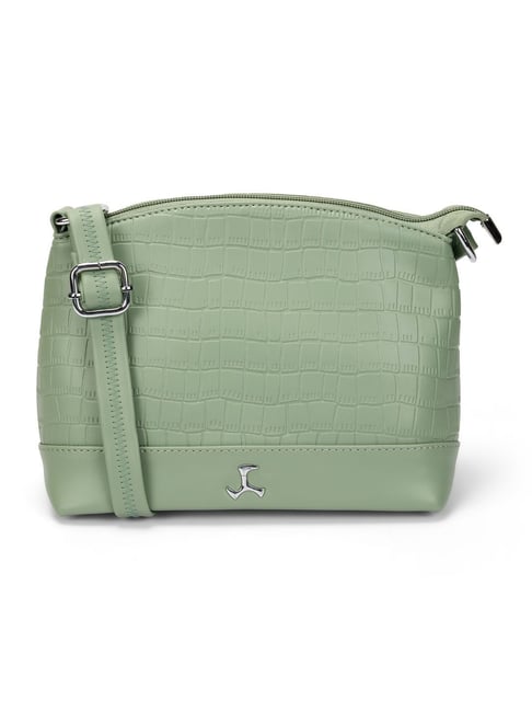 Mochi Green Animal Effect Medium Cross Body Bag