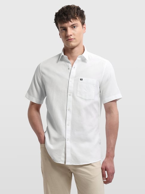 arrow short sleeve white dress shirt ARROW WHITE WRINKLE FREE HALF SLEEVE LARGE MENS SHIRT