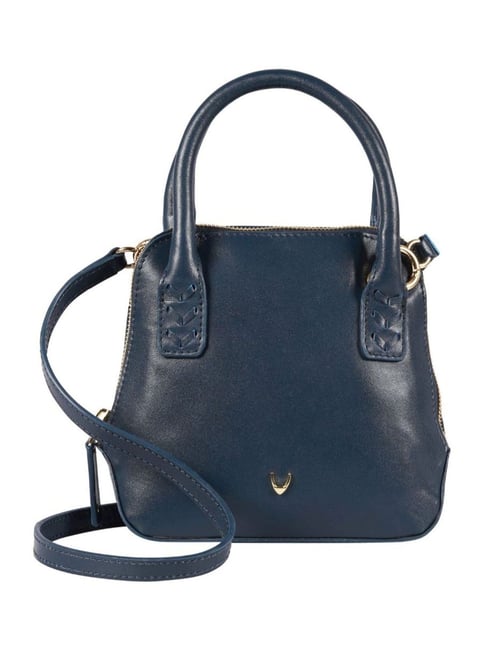 Hidesign Midnight Blue MANDY 02 Small Genuine Leather Cross Body Bag-image-1