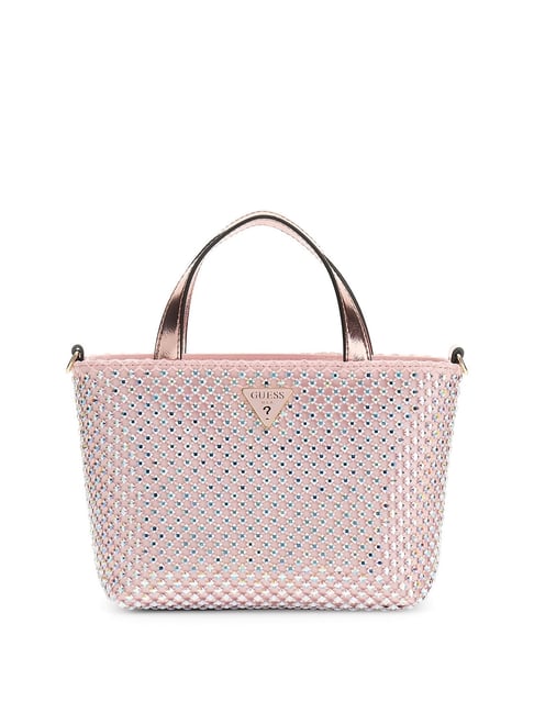 Guess Pink Embellished Tasmin Mini Tote Bag-picture-11