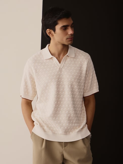 Andamen Light Pink Relaxed Fit Polo T-shirt-picture-37