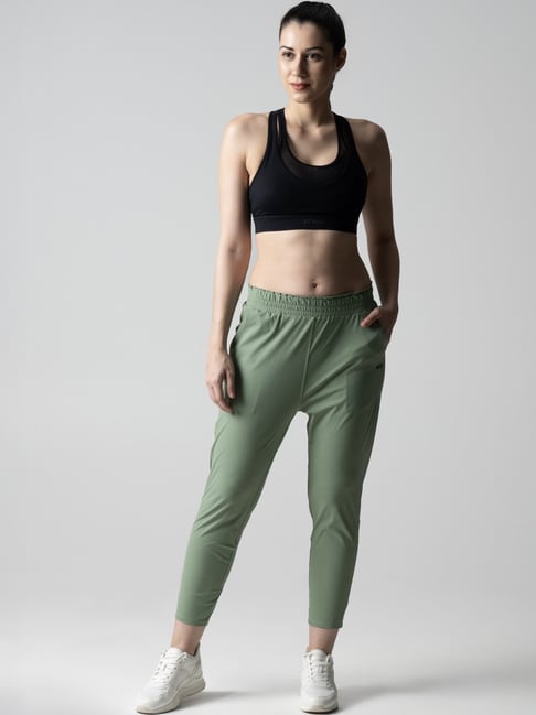 STRCH Green Regular Fit Sports Trackpants-picture-13