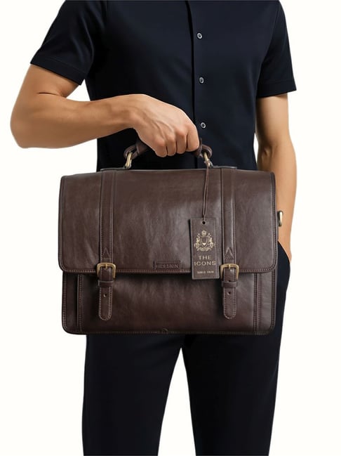 Hidesign Andre 4215 Brown Briefcase Bag