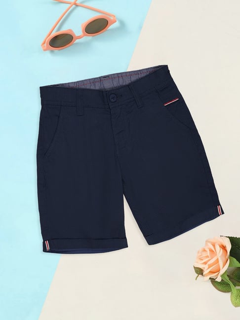 Pantaloons Junior Boys Estate Blue Shorts