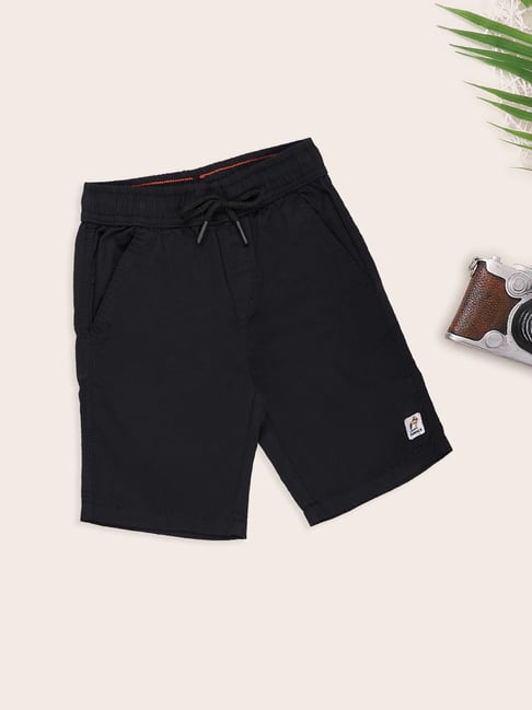 Pantaloons Junior Boys Black Oyster Shorts