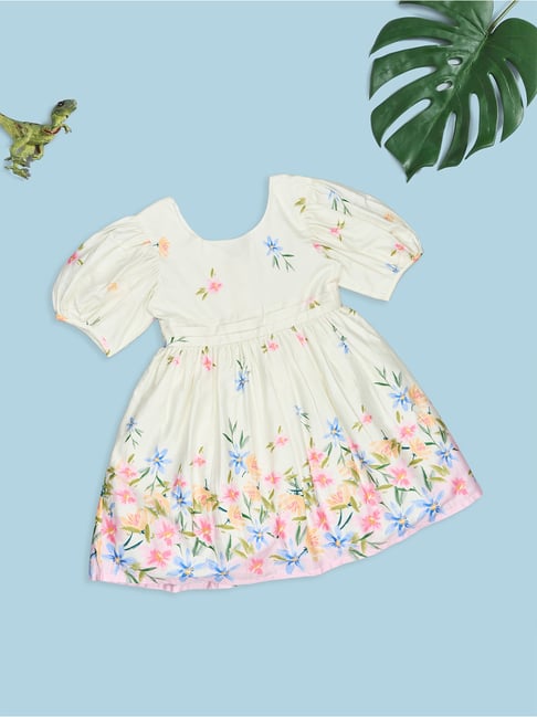 Buy Pantaloons Junior Girls Snow White Floral Print Dress at Best Price @  Tata CLiQ