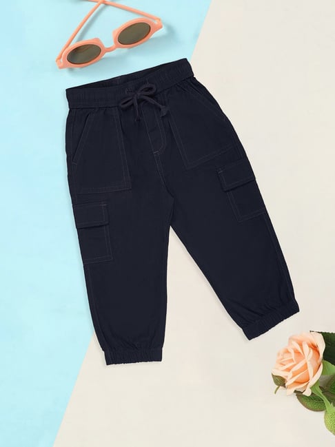Pantaloons Baby Boys Dark Blue Joggers