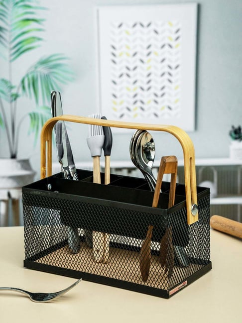 Goodhomes Black Cutlery Stand