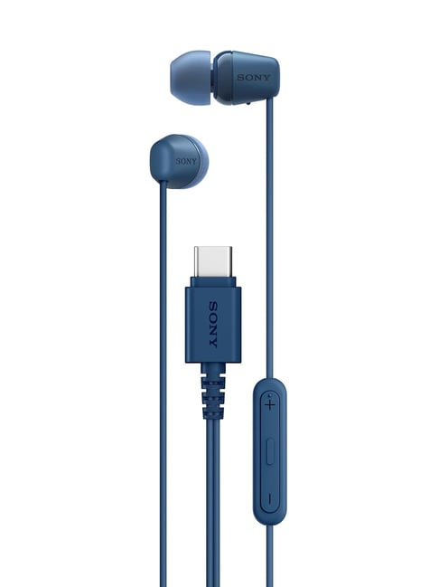 Sony Ier-Ex15C Wired In Ear Type C Headphones (Blue)