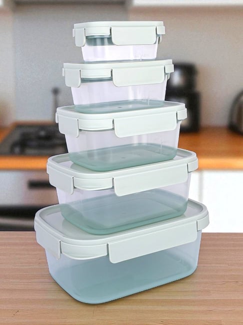 Lock & Lock Nestopia Series Light Grey Storage Containers 5000 ml