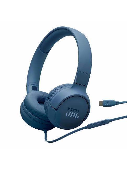 Jbl Tune 520C On Ear Type C Wired Headphone Pure Bass Sound (Blue)