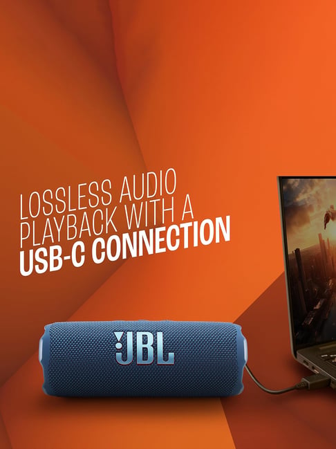 Buy Jbl Flip 7 Wireless Portable Bluetooth Speaker (Blue) for