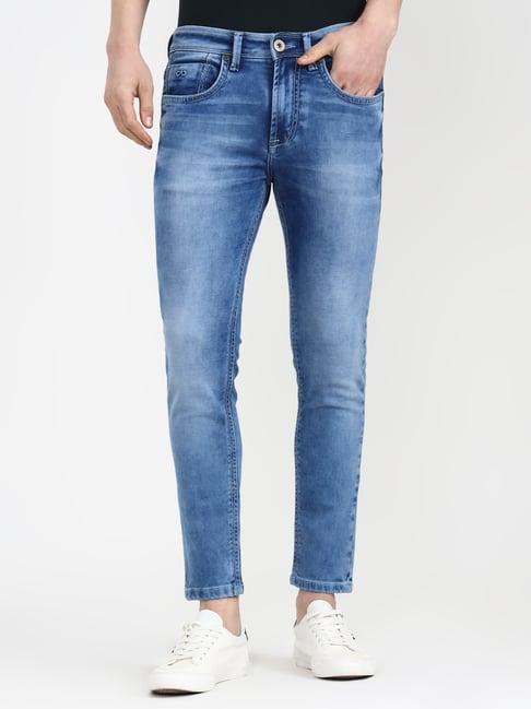 JadeBlue Light Indigo Blue Slim Fit Solid Jeans-image-12