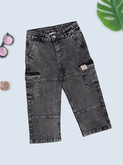 Pantaloons Junior Boys Limestone Tapered Fit Jeans