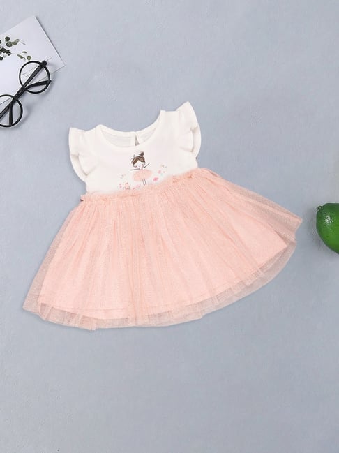 Pantaloons Baby Girls Snow White Regular Fit Printed Dress