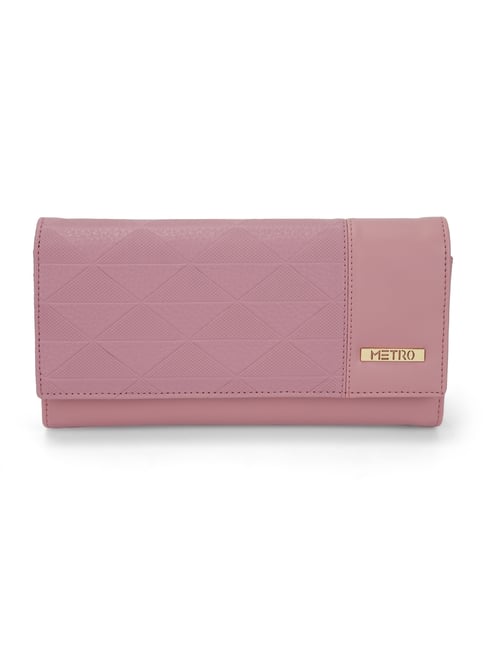 metro purple small bi fold wallet