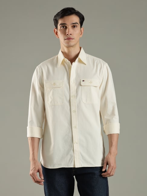TOMMY HILFIGER Beige Regular Fit Shirt-image-47