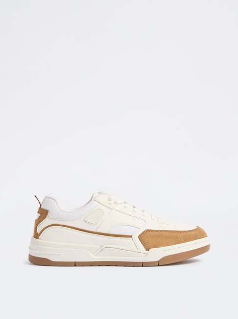 SOLEPLAY by Westside White Perforated Suede Sneakers